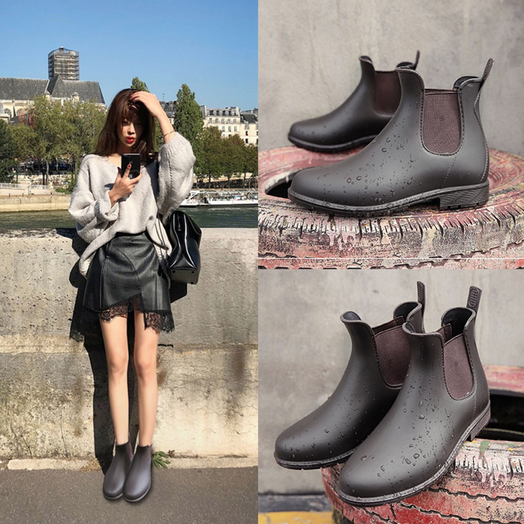 chelsea boots women rain