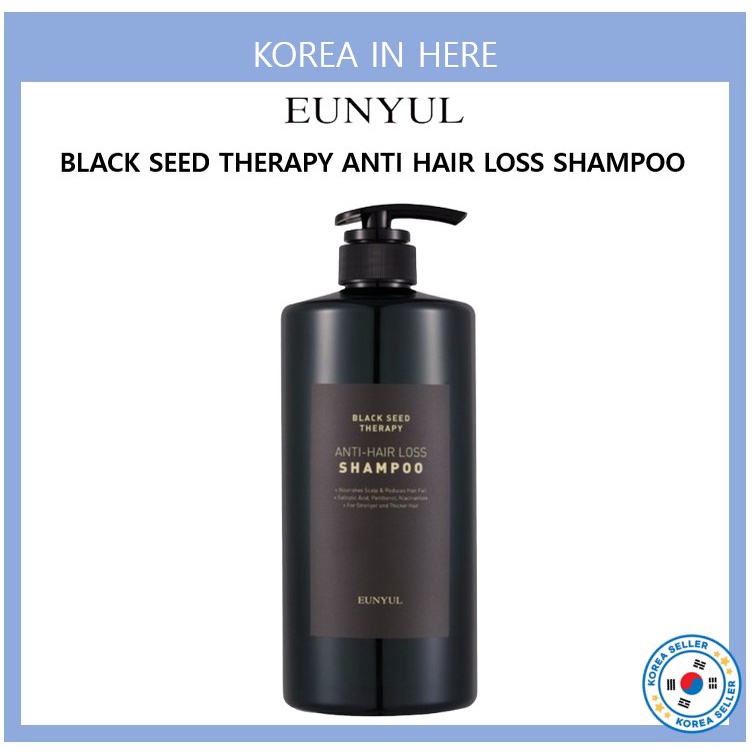 EUNYUL BLACK SEED THERAPY ANTI HAIR LOSS SHAMPOO 1000ml / Hair loss shampoo  / Hair fall shampoo / Hair growth | Shopee Singapore