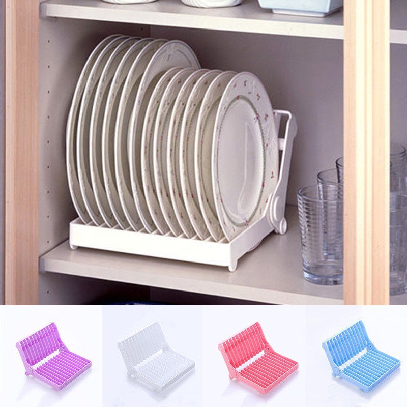 Kitchen Dryer Space Saving Dish Rack Organizer Dish Plate Bowl Holder Stand New 