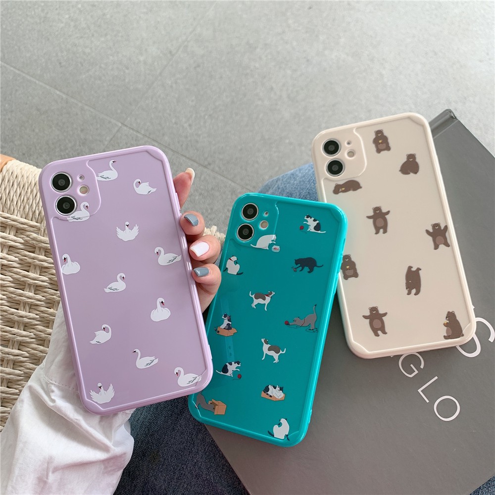 Iphone 12 Pro Max Se2 Animal Tpu Case Iphone 11 Pro Max Xs Max 78 Plus X Xr 12 Mini Colorful Imd Soft Apple Phone Case Shopee Singapore