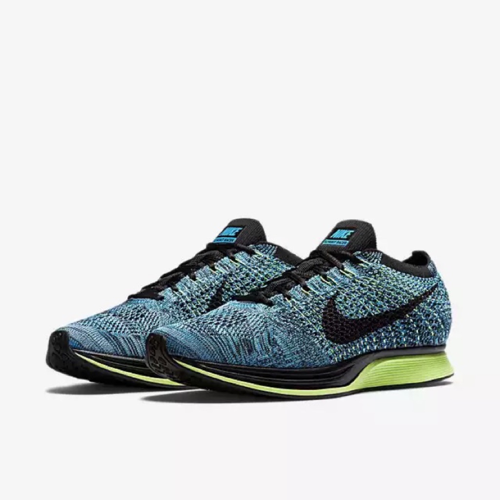 blue flyknit racer