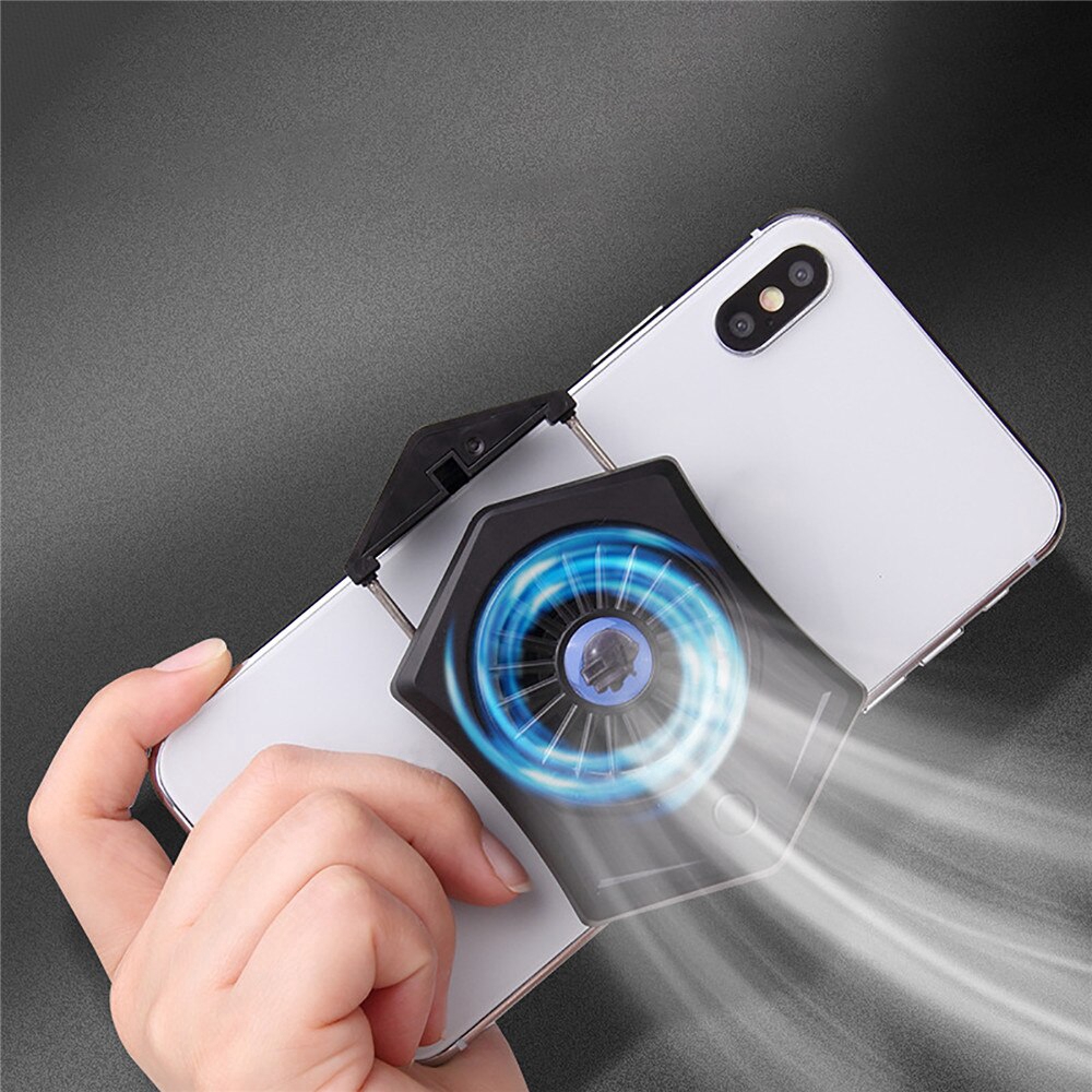 Pubg Mobile Cooling Fan Cooler Heat Sink Watching Radiator Portable Stand Holder For Mobile Phone With 500mah Battery Shopee Singapore