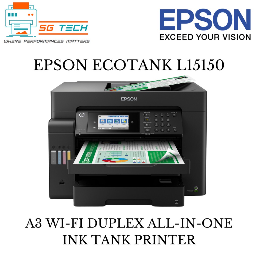 Epson EcoTank L15150 A3 Wi-Fi Duplex All-in-One Ink Tank Printer 15150 ...