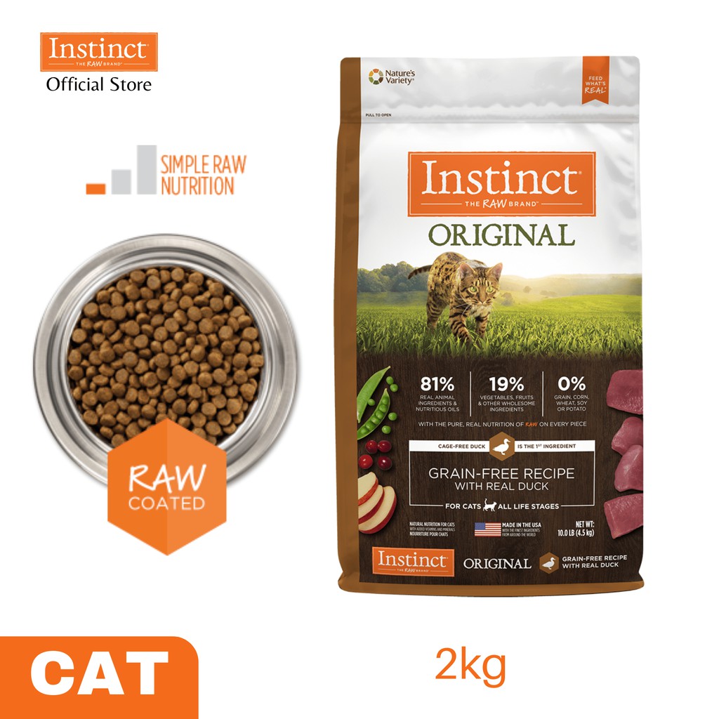instinct duck cat food