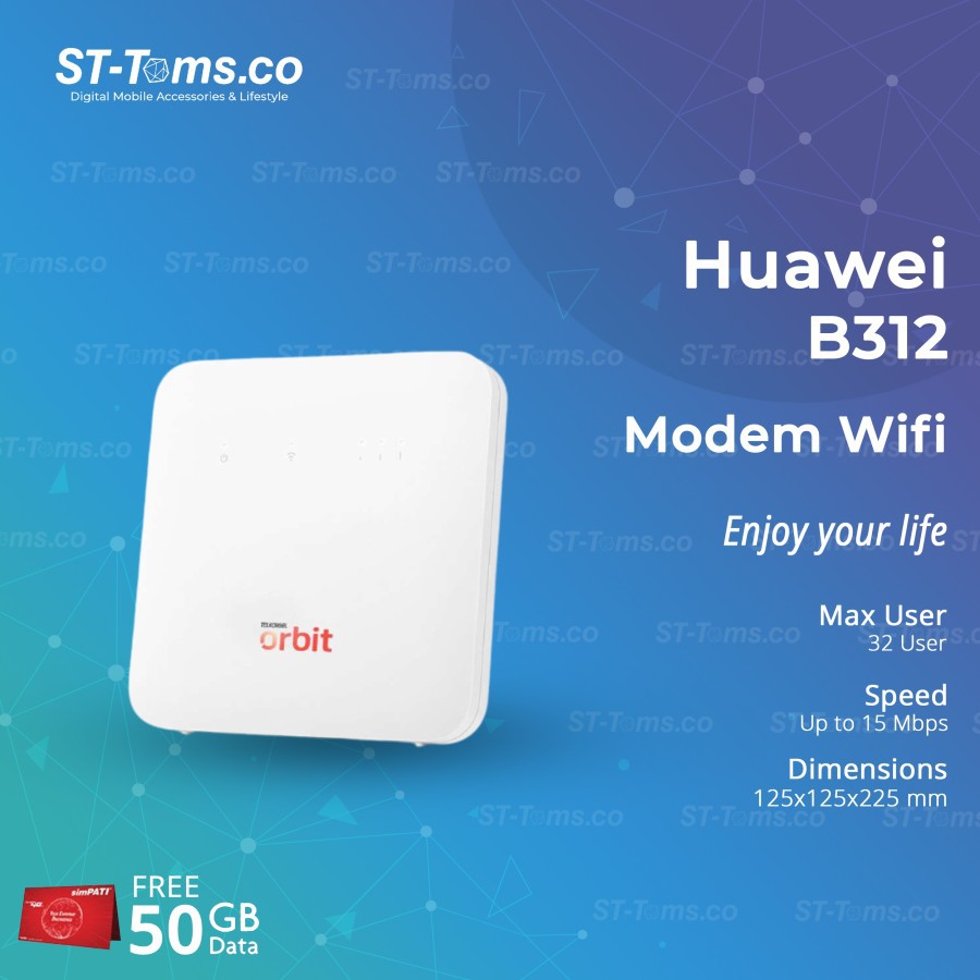 Huawei B312 Modem Wifi Home Router 4g Telkomsel Orbit Star 2 Shopee Singapore