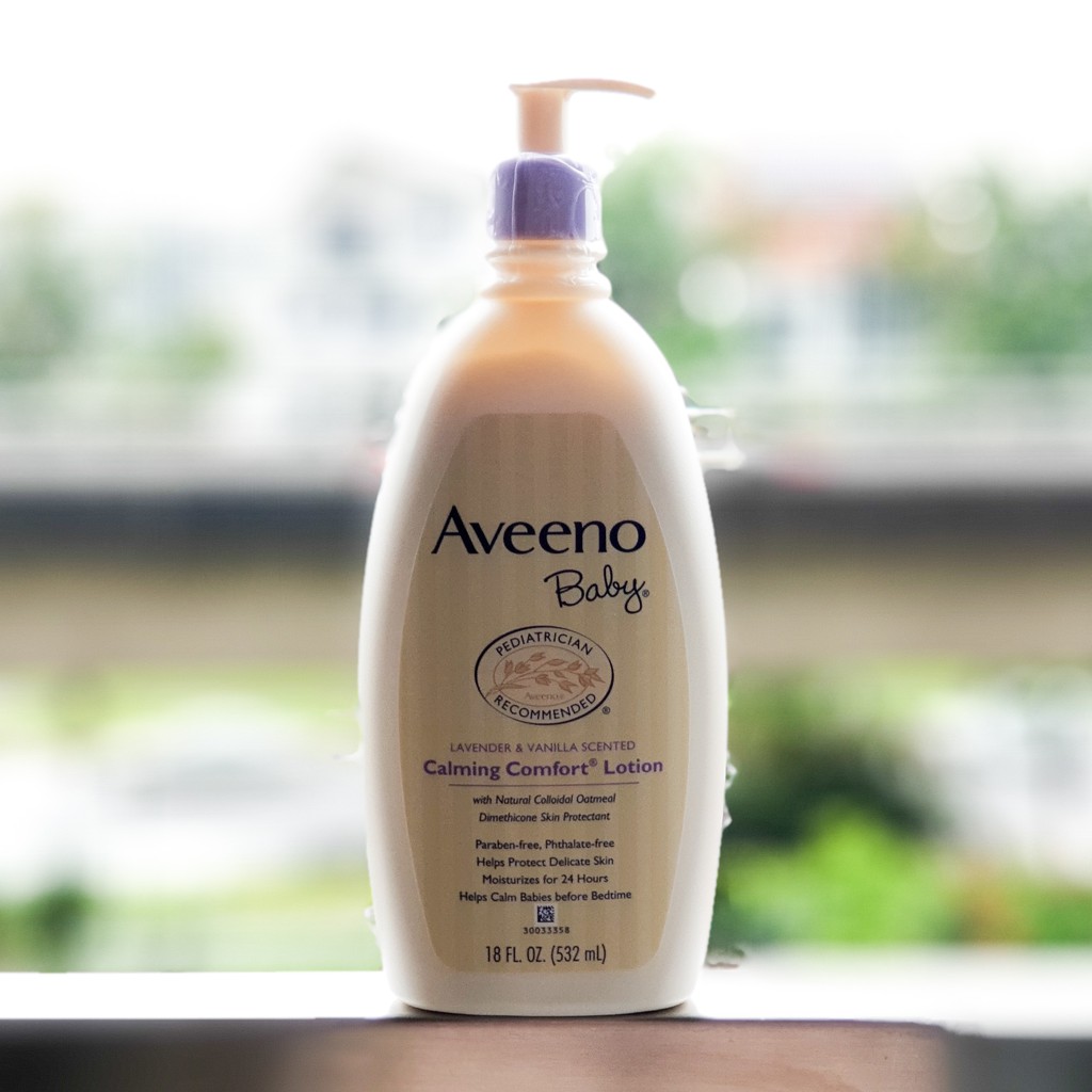 aveeno calming lotion lavender