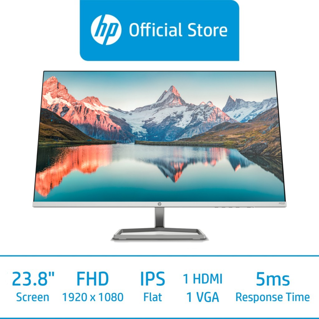 HP M24F Display Monitor / 23.8 FHD / IPS Display / 3 Sided MicroEdge Bezel / 5ms GtG / 75 Hz
