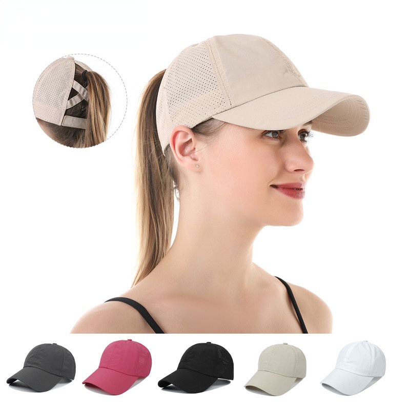 criss cross pony cap