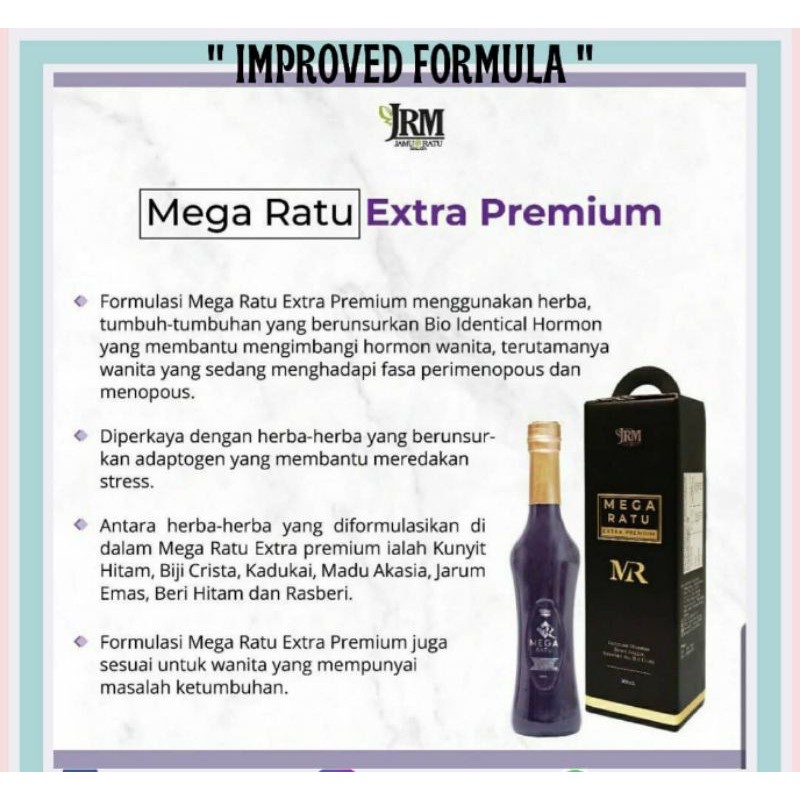 Mega Ratu Jrm Premium New Formula Shopee Singapore