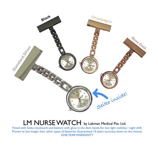 LM Nurse Watch Standard Metallic  (READY STOCK by LABMEDSG, Labman Medical, SG SUPPLIER)