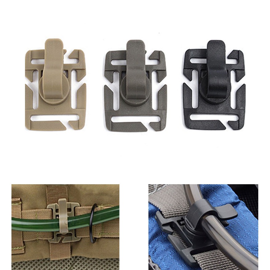 5x Drinking Tube Clip Water Pipe Hose Clamp Backpack Bag Molle Webbing Tactical Buckle Outdoor Camp Hike Hydration Hydrolink Bladder Shopee Singapore