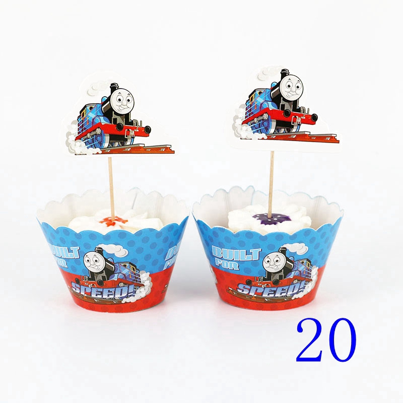 THOMAS THE TANK ENGINE birthday party BAKING CUPS train cupcake papers 50pcs