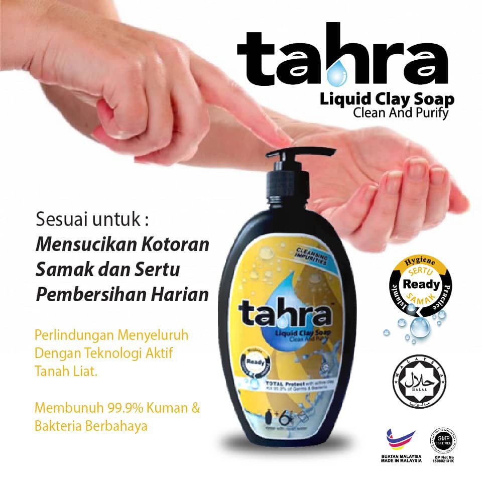 Shop Malaysia Tahra Liquid Clay Soap 400ml Sabun Tanah Liat Samak Sertu Mughallazah Ready Stock Shopee Singapore
