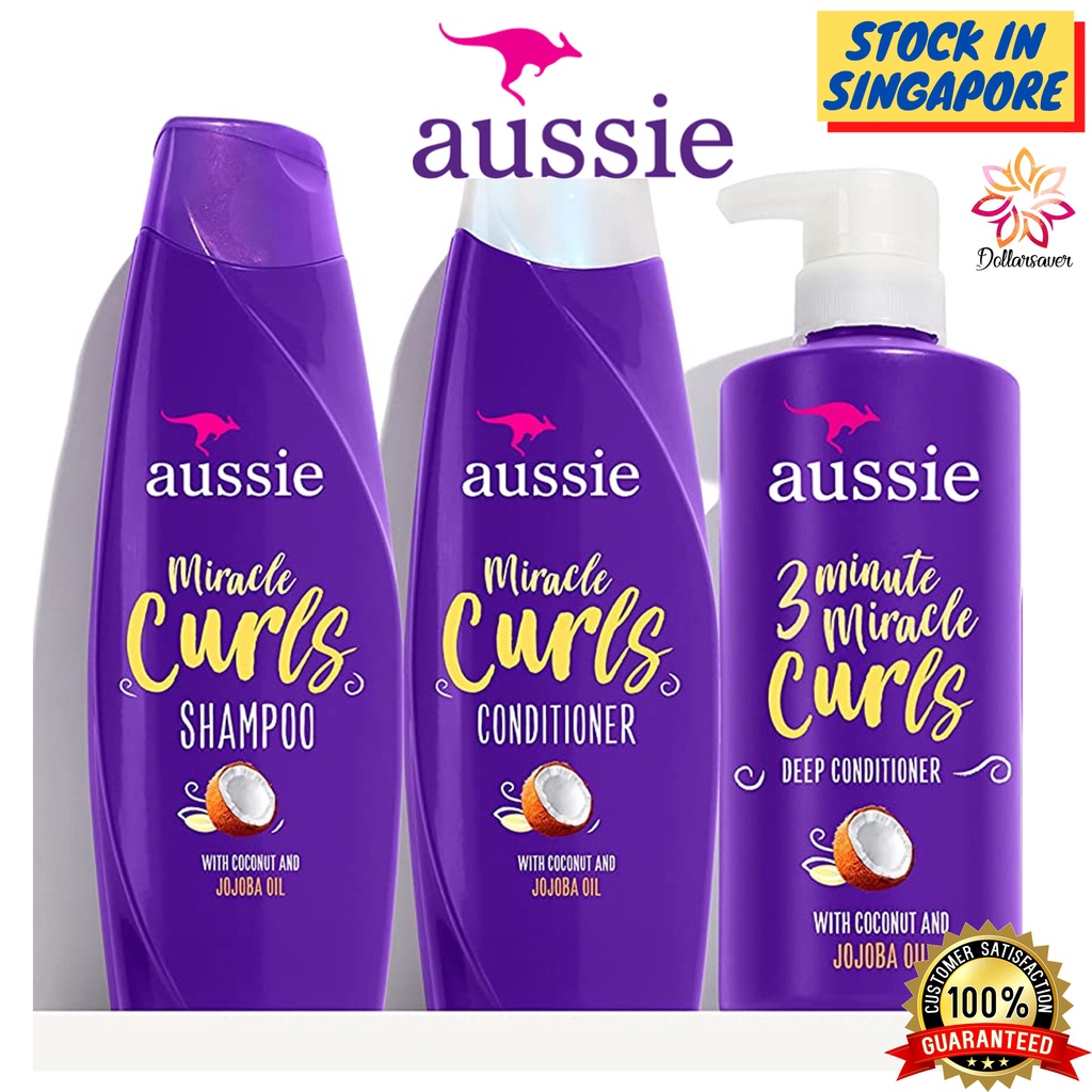 Aussie Miracle Curls Shampoo Conditioner Shopee Singapore 7899