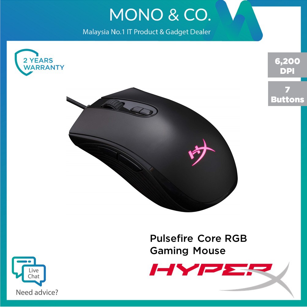 kingston hyperx pulsefire core rgb