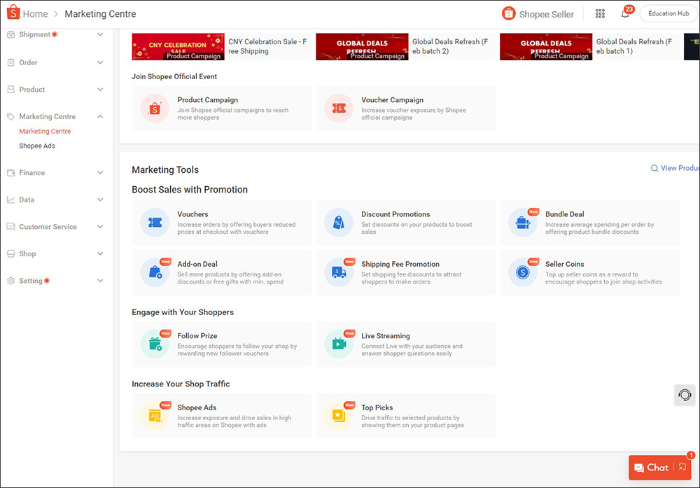About Marketing Tools On Shopee Shopee Sg Seller Education Hub
