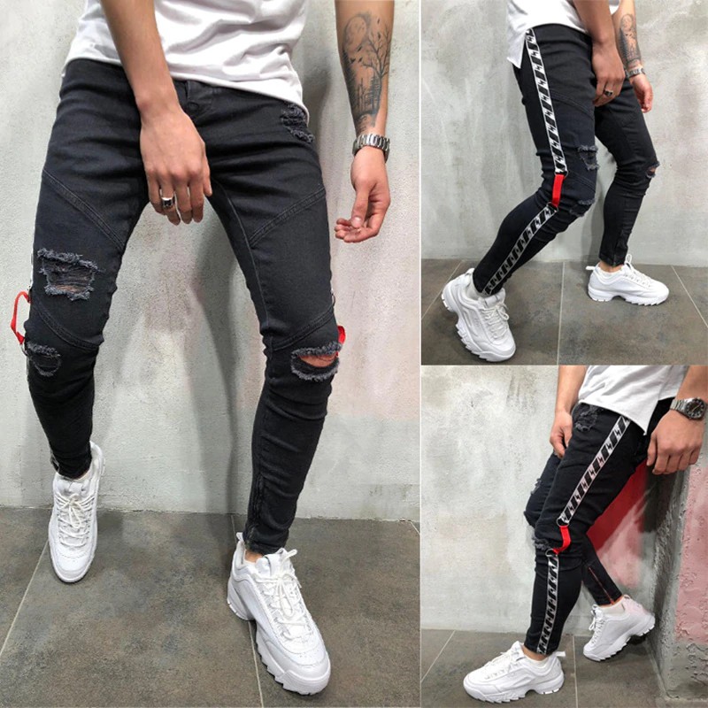 mens stylish ripped jeans