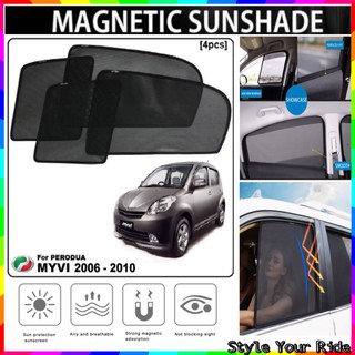 Magnetic Sun Shade Toyota Vios 2007 2012 4pcs Shopee Singapore