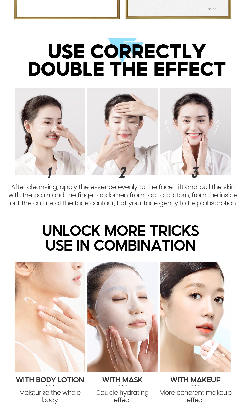 VIBRANT GLAMOUR Pure Hyaluronic Acid Serum Essence Moisturizes Hydrates