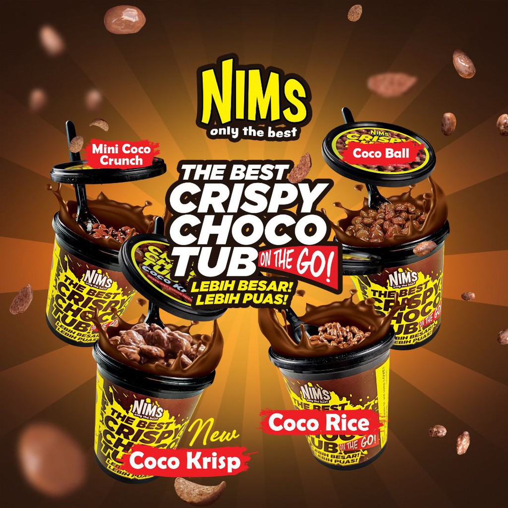 Nims Crispy Choco Tub Coco Rice Coco Crunch Coco Ball Coco Krisp Chototub Chocojerr Chocojar Choco Jar Shopee Singapore