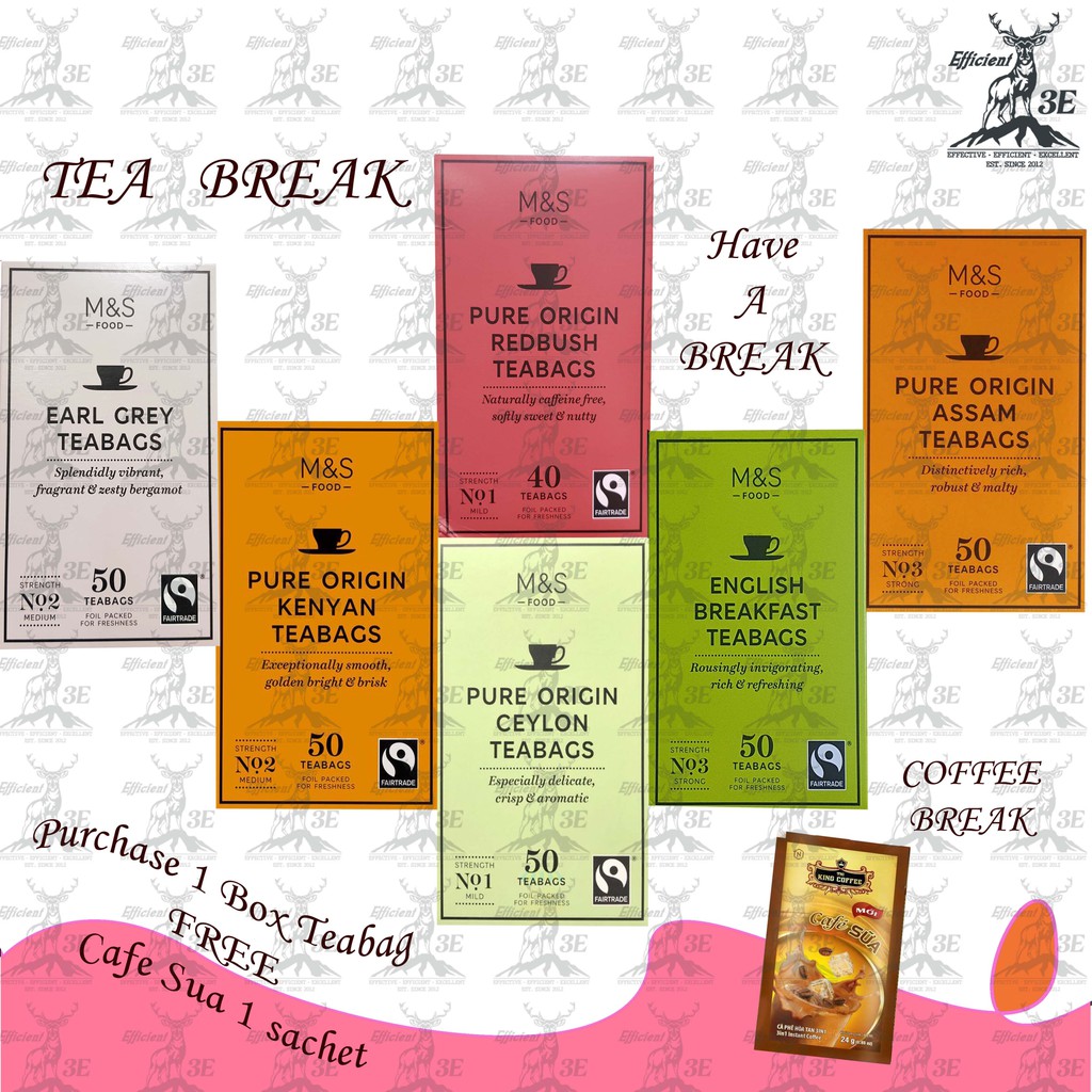 Marks & Spencer Luxury Gold Tea Bags Literacy Basics