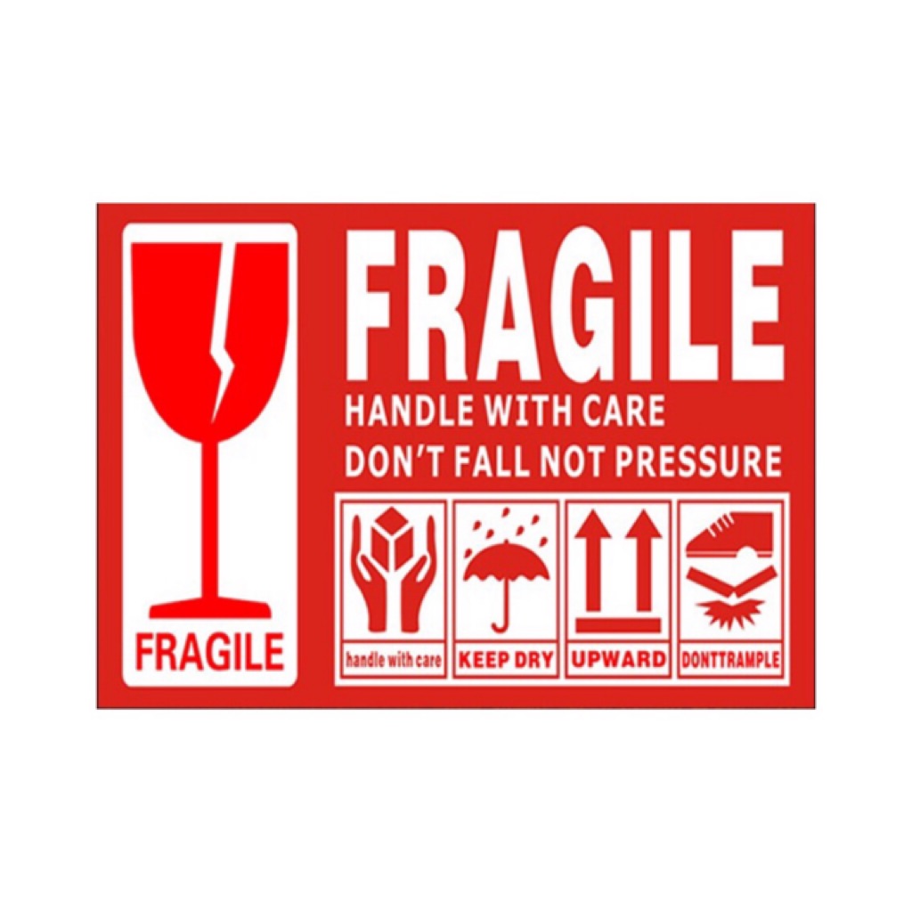 Fragile Sticker Handle With Care Sticker Shopee Singapore