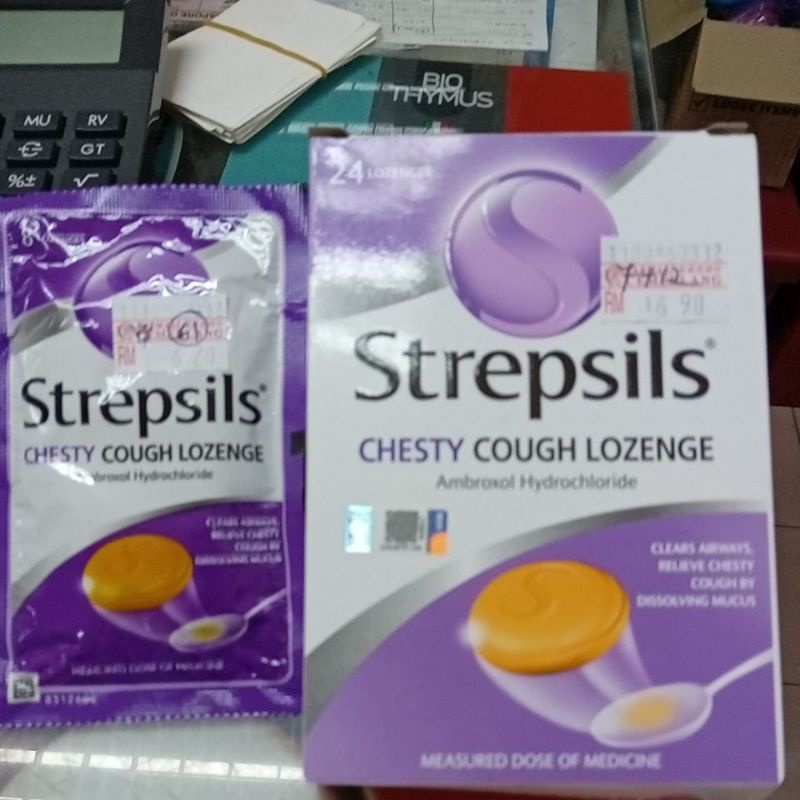 STREPSILS CHESTY COUGH 8 LOZENGES/24 LOZENGES EXP 25/12/24 Shopee