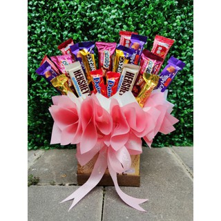 Chocolate Box Bouquet For Gift Present Happy Birthday Hadiah Hari Jadi Anniversary Ulangtahun Suprise Party Shopee Singapore