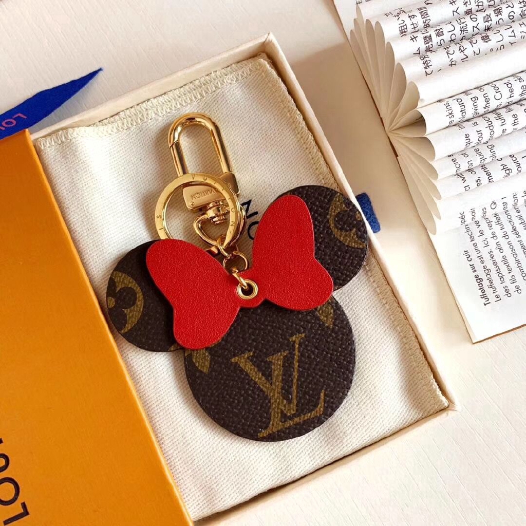 Minnie Mouse Bag Charm Key Holder Sem Caixa With Lv Box Shopee Singapore - beige crop x lv bag roblox