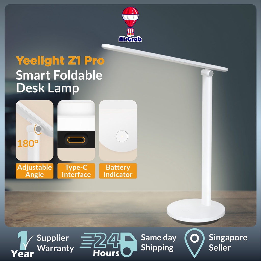 Yeelight Z1 Pro Table Lamp LED , Folding LED Desk Lamp, Bright 200 Lumens 2500mAh Battery, Smart