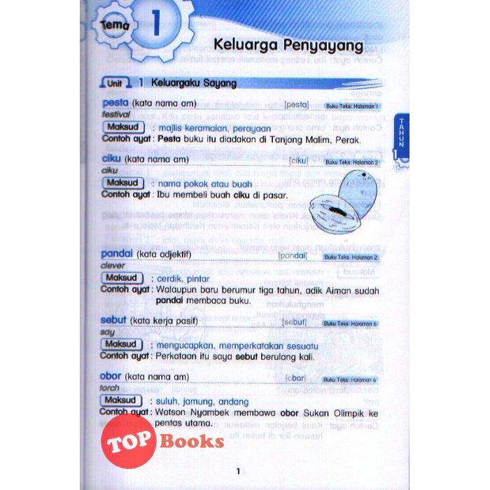 Ilmu Bakti Kosa Kata Dalam Buku Teks Bahasa Melayu Kssr Tahun 1 2 3 Shopee Singapore