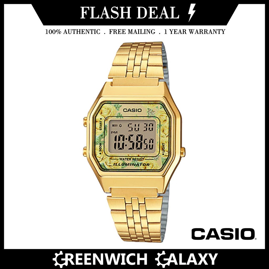 casio flower watch