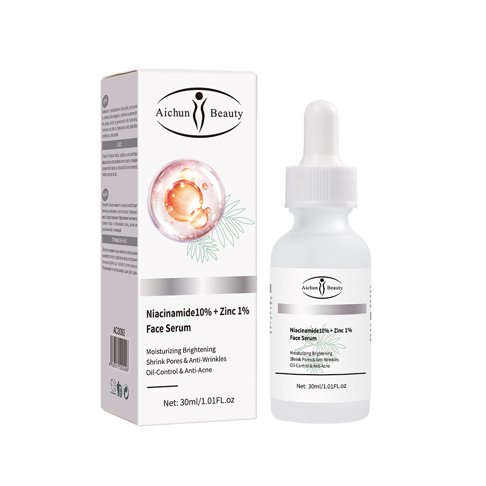 Serum Niacinamide 10% + Zinc 1% Aichun Ngăn Ngừa Và Giảm Mụn Kiềm Dầu,  Dưỡng Da Trắng Sáng, Mờ Thâm, Sạm Da, Giảm Quá T