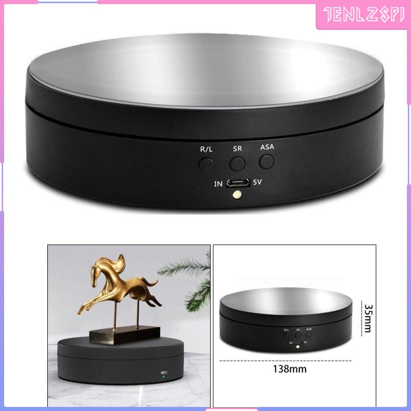 Motorized Rotating Mirrored Display Stand Turntable Show Case for