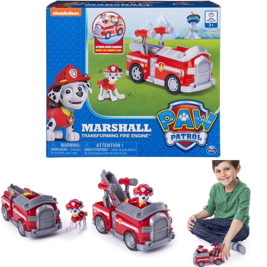 paw patrol marshall's transforming fire truck