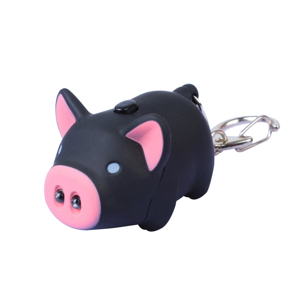 2Pcs Keychains for car Key Decoration&Cartoon Pig Pendant LED Sound Keyring Car Key Chain Backpack Hanging Ornament,Keychains for Men,Women 