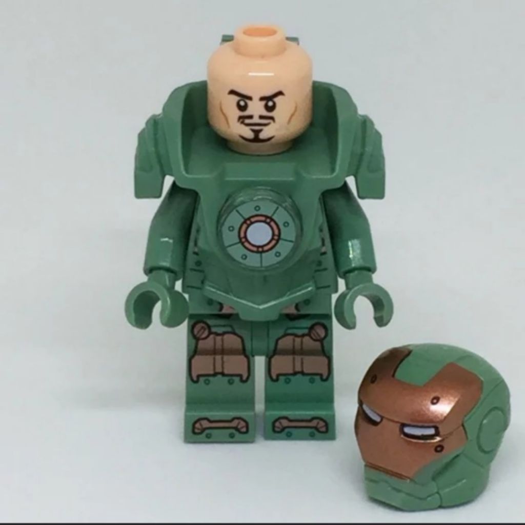 lego iron man green