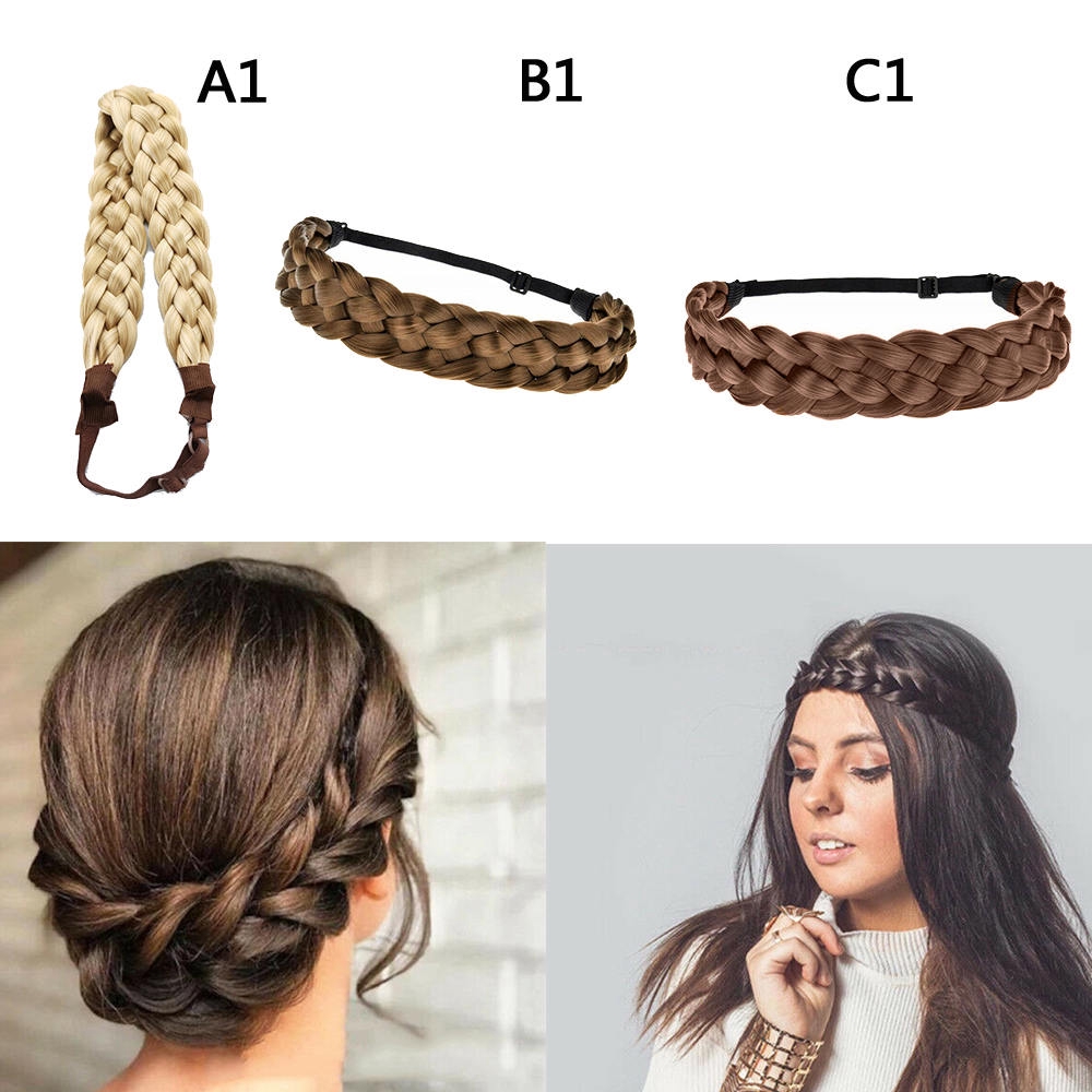 Bohemian Wig Hairband Twisted Braid Hair Headband Wig Braided Hair Extensions Shopee Singapore