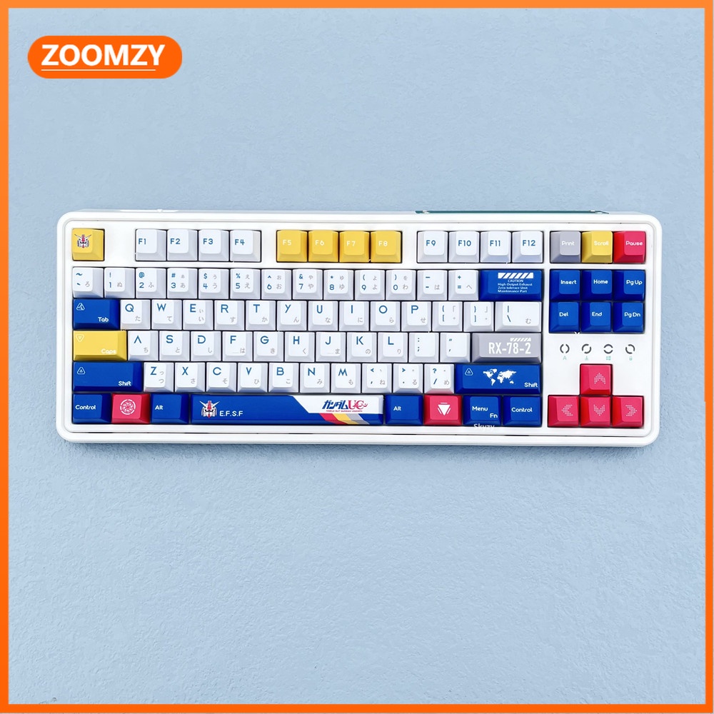 Gundam Keycaps 133 Keys Cherry Profile PBT Dyesublimation Mechanical