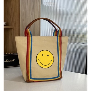 ❤️ANYA HINDMARCH❤️WINK SMILY LEATHER TOTE - www.webdelcule.com