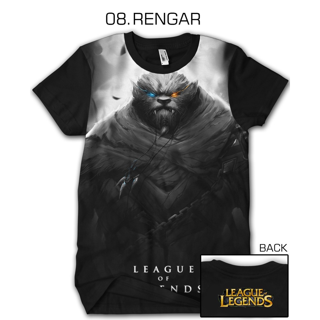 brain National anthem Go up and down League of legend 8-RENGAR T-Shirt LOL T-Shirt league of legends T-Shirt |  Shopee Singapore