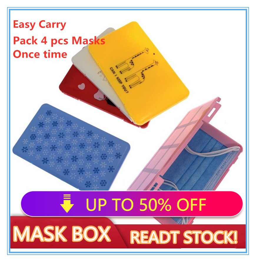 Easy Carry Orignal Fashion Face Mask Box New Japanese Waterproof Dustproof Mask Storage Box Shopee Singapore