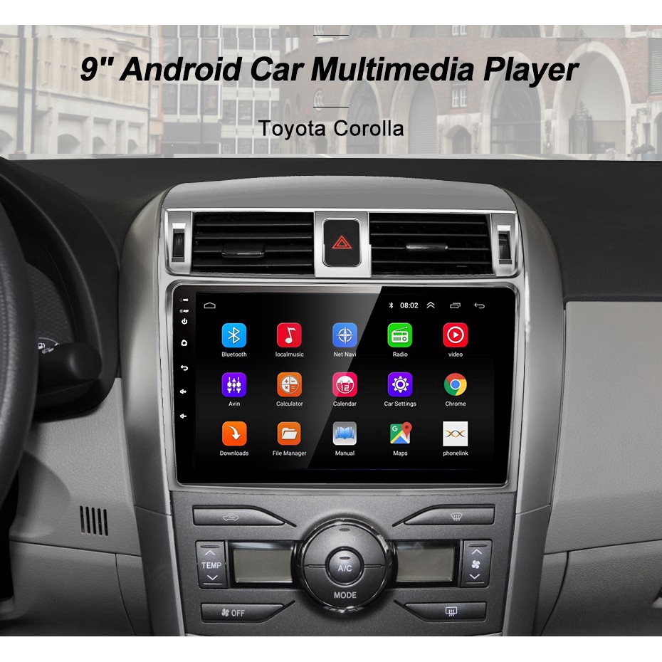 For Toyota Corolla Altis 2006 2007 2008 2009 2010 2012 2013 Android 9 0 Car Mp5 Multimedia Player Dsp Radio Gps 4g Shopee Singapore