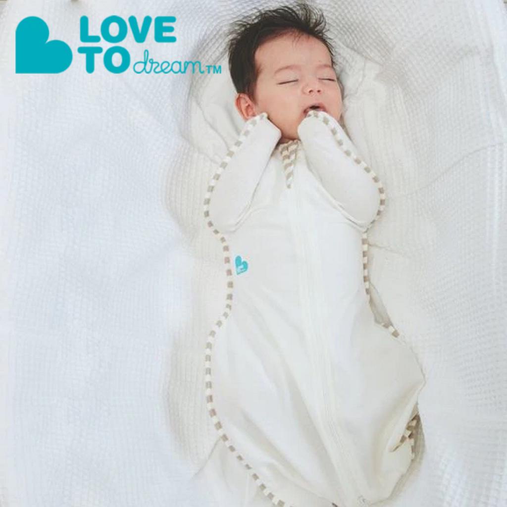 LOVE TO DREAM SWADDLE UP ORGANIC-1.0 TOG | CREAM | NEWBORN - M SIZE |  SG LOCAL SELLER | READY STOCK | BabyTown