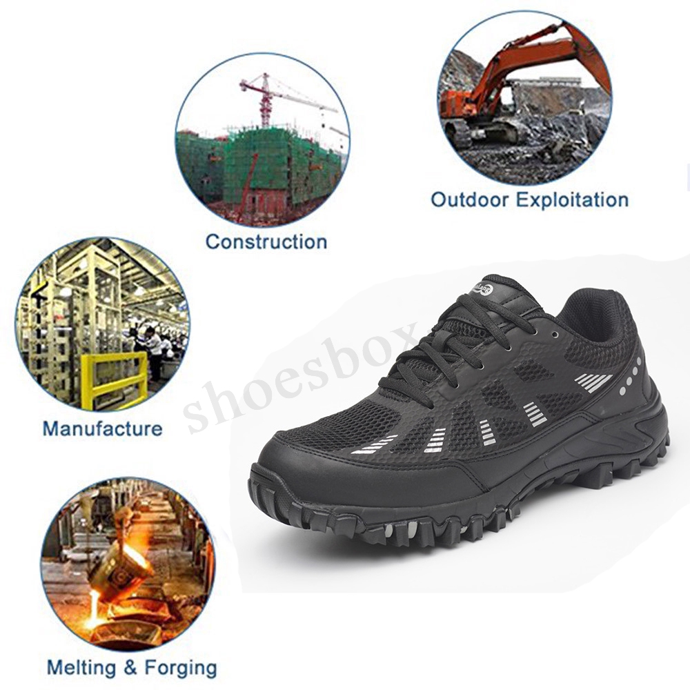 steel boots and shoes