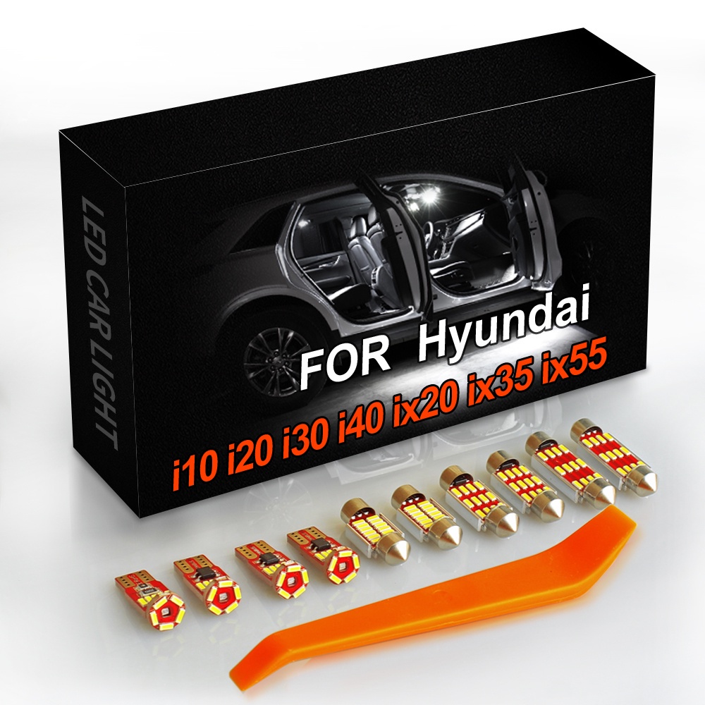 Interior LED For Hyundai i10 i20 i30 i40 ix20 ix35 ix55 Canbus Vehicle Indoor Dome Map Light Kit