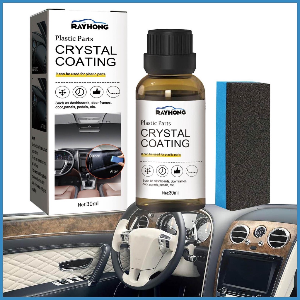 Trim Restorer Automotive Easy to Use Plastics Parts Crystal Coating