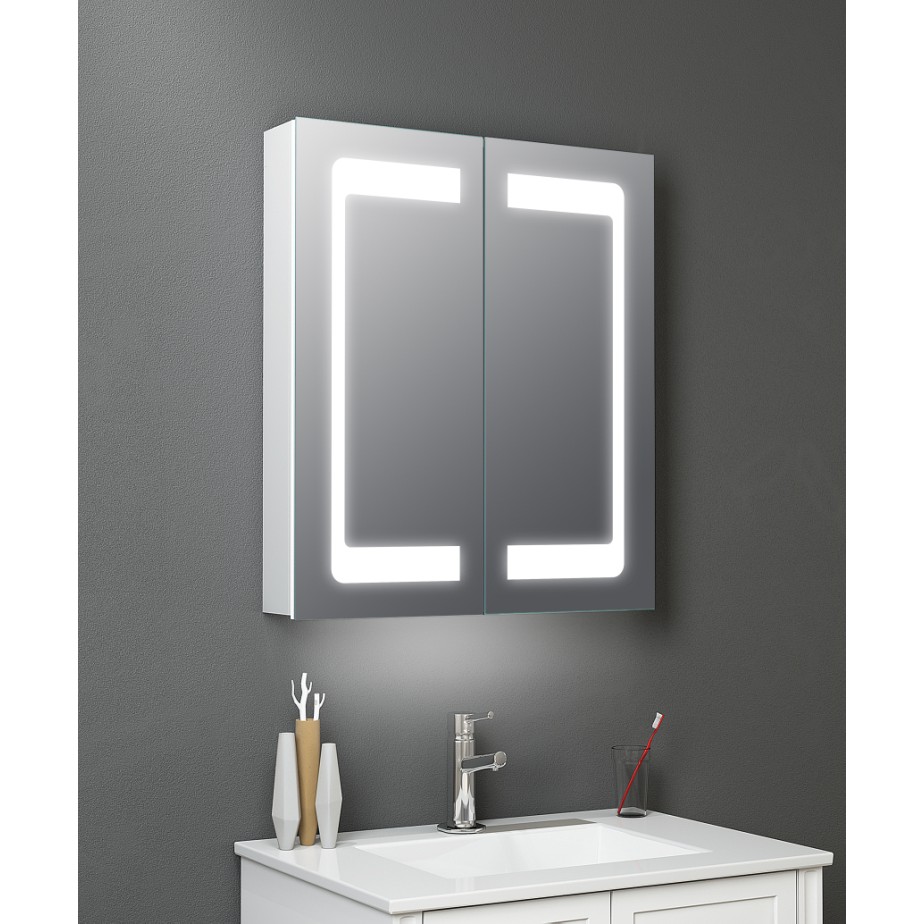 Bathroom Mirror Led Vanity Cabinet 2 Door Sq Beatitude Shopee Singapore