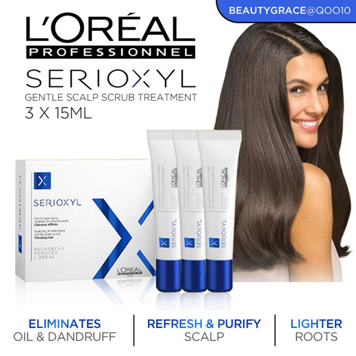 New Loreal Professionnel Serioxyl Scalp Cleansing Treatment 15ml Option 1 2 3 5 10 Tubes 9929