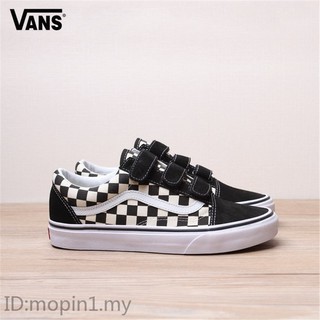 vans checkerboard velcro